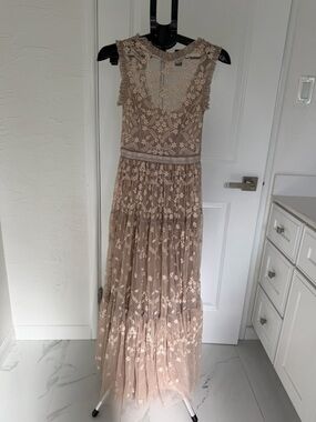 needle & thread patchwork sequin dress Needle & Thread Patchwork Sequin Cami Gown, BHLDN Size 4
